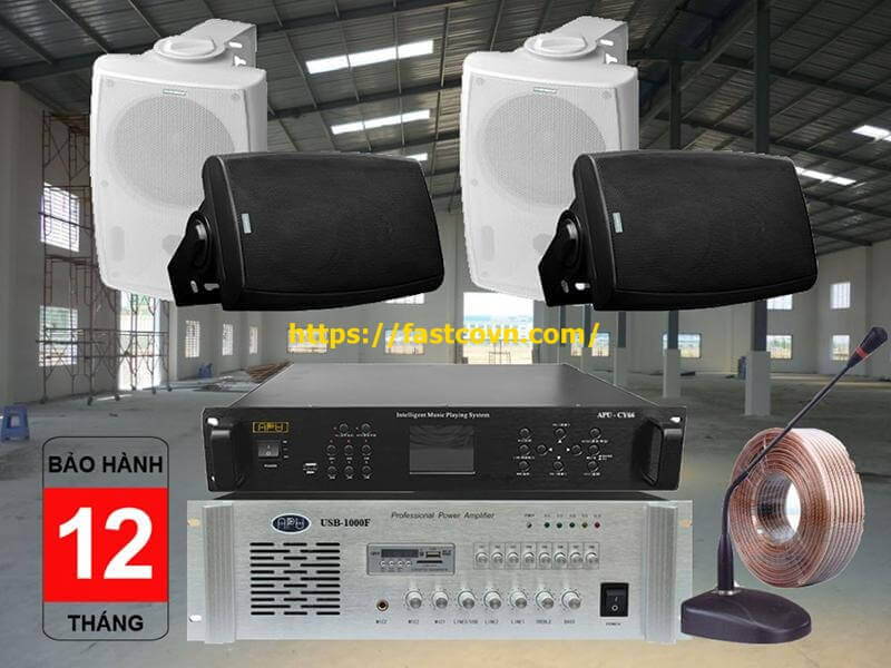 Nhận lắp đặt, thi công hệ thống loa âm thanh nhà xưởng, nhà máy công nghiệp